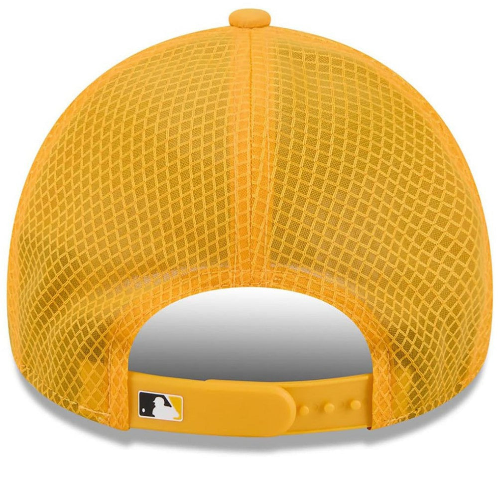 Pittsburgh Pirates New Era 2026 Batting Practice Apex 9FORTY Adjustable Trucker Hat - Gold Hats