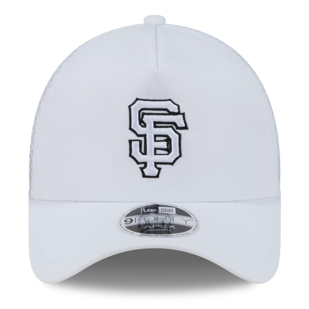 San Francisco Giants New Era 2026 Batting Practice Apex 9FORTY Adjustable Trucker Hat - White Hats