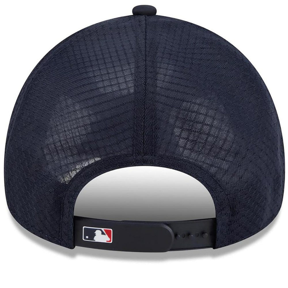 St. Louis Cardinals New Era 2026 Batting Practice Apex 9FORTY Adjustable Trucker Hat - Navy Hats