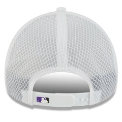 Colorado Rockies New Era 2026 Batting Practice Apex 9FORTY Adjustable Trucker Hat - White Hats