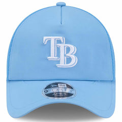 Tampa Bay Rays New Era 2026 Batting Practice Apex 9FORTY Adjustable Trucker Hat - Light Blue Hats
