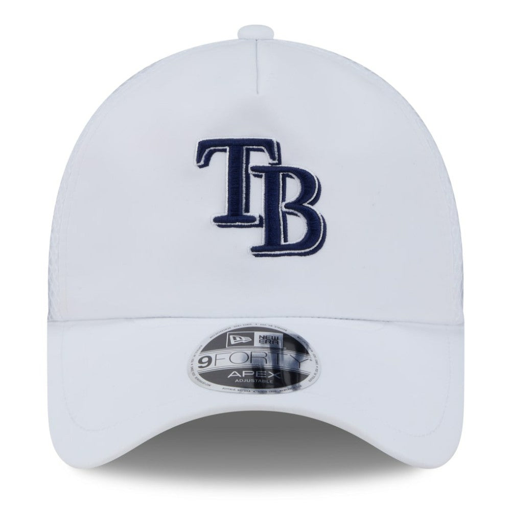 Tampa Bay Rays New Era 2026 Batting Practice Apex 9FORTY Adjustable Trucker Hat - White Hats