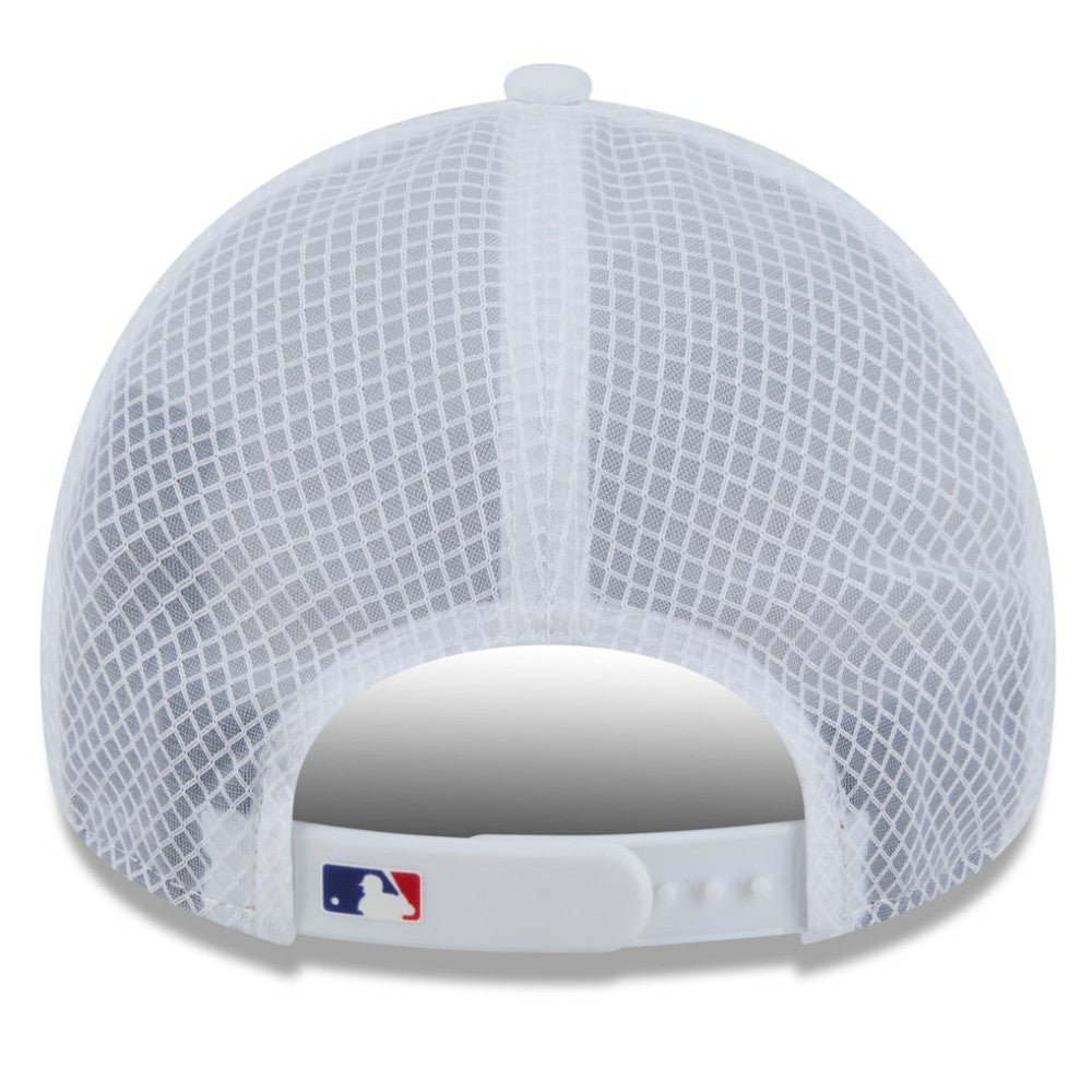 Texas Rangers New Era 2026 Batting Practice Apex 9FORTY Adjustable Trucker Hat - White Hats