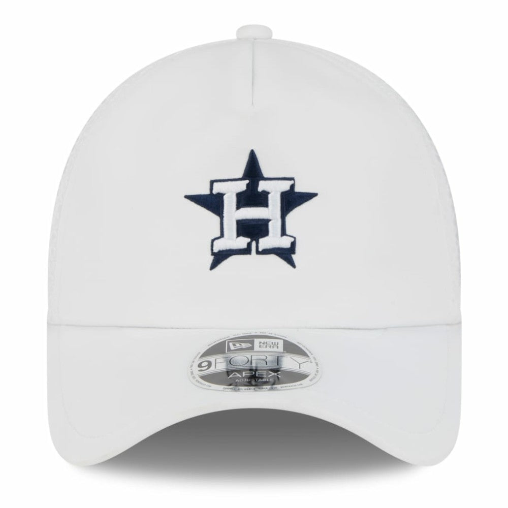 Houston Astros New Era 2026 Batting Practice Apex 9FORTY Adjustable Trucker Hat - White Hats