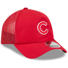 Chicago Cubs New Era 2026 Batting Practice Apex 9FORTY Adjustable Trucker Hat - Red Hats