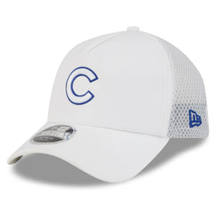 Chicago Cubs New Era 2026 Batting Practice Apex 9FORTY Adjustable Trucker Hat - White Hats