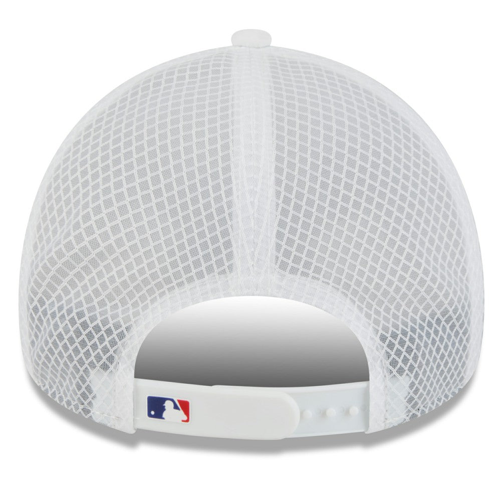 Los Angeles Dodgers New Era 2026 Batting Practice Apex 9FORTY Adjustable Trucker Hat - White Hats