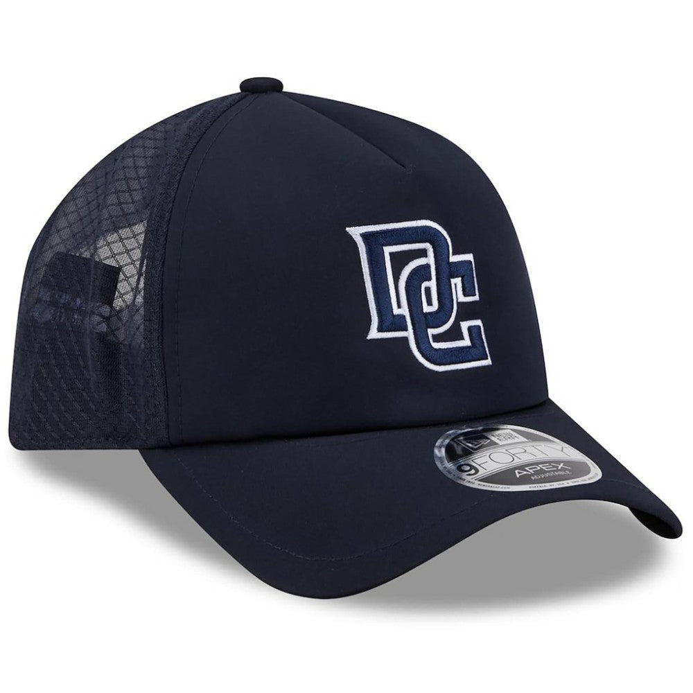 Washington Nationals New Era 2026 Batting Practice Apex 9FORTY Adjustable Trucker Hat - Navy Hats