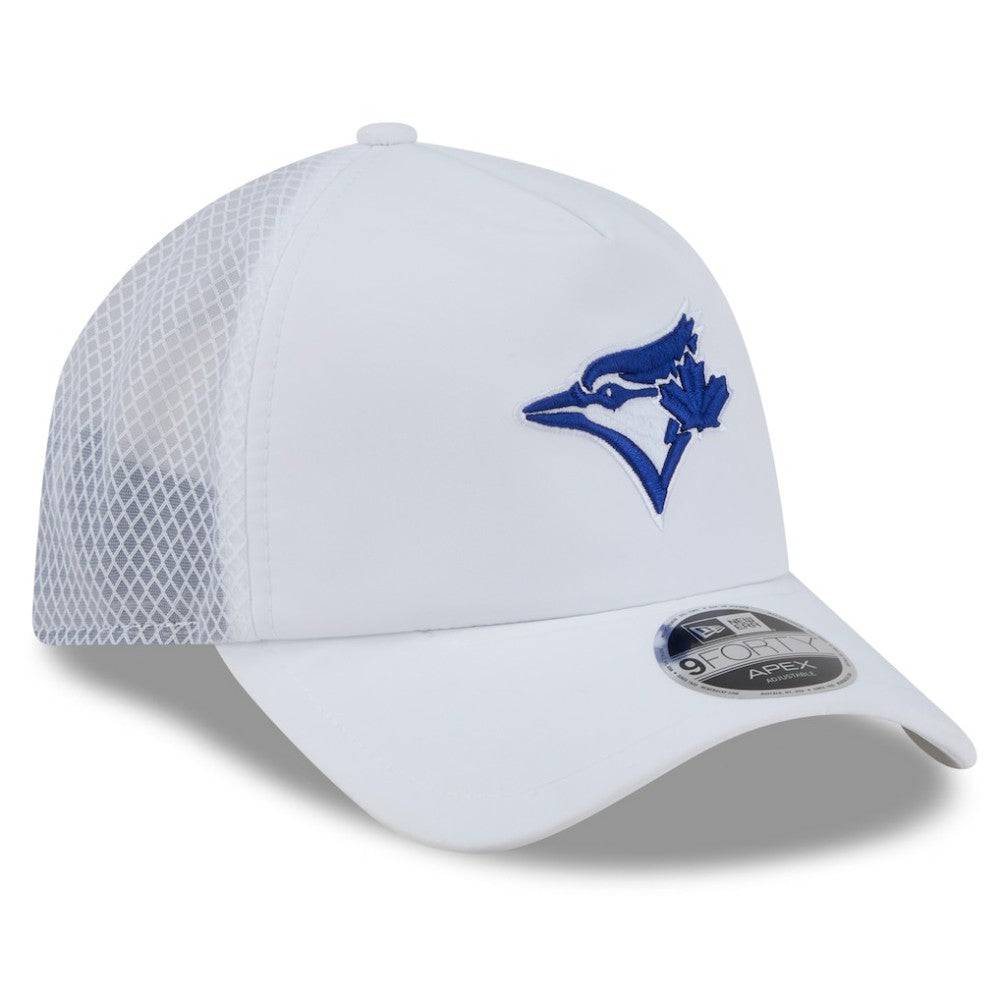 Toronto Blue Jays New Era 2026 Batting Practice Apex 9FORTY Adjustable Trucker Hat - White Hats