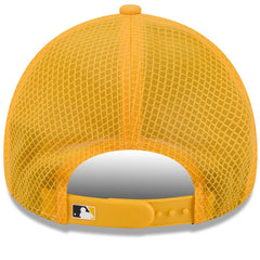 Milwaukee Brewers New Era 2026 Batting Practice Apex 9FORTY Adjustable Trucker Hat - Gold Hats