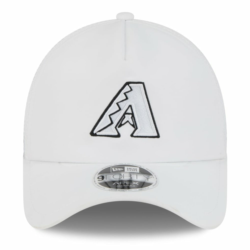 Arizona Diamondbacks New Era 2026 Batting Practice Apex 9FORTY Adjustable Trucker Hat - White Hats