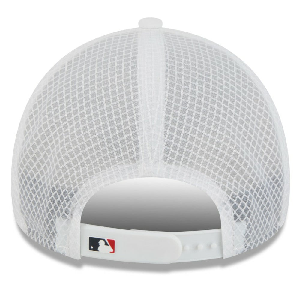 Atlanta Braves New Era 2026 Batting Practice Apex 9FORTY Adjustable Trucker Hat - White Hats