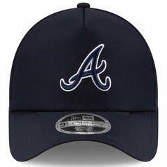 Atlanta Braves New Era 2026 Batting Practice Apex 9FORTY Adjustable Trucker Hat - Navy Hats