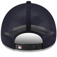 Atlanta Braves New Era 2026 Batting Practice Apex 9FORTY Adjustable Trucker Hat - Navy Hats