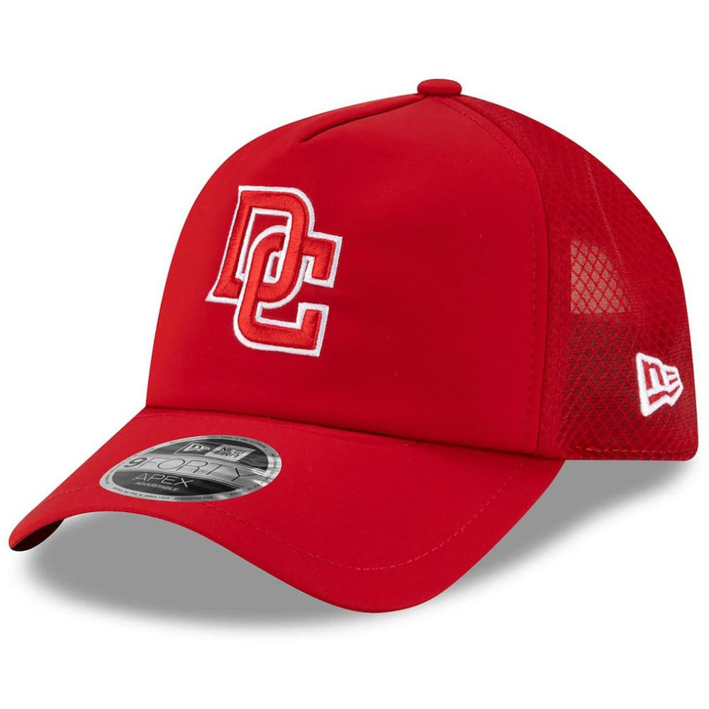 Washington Nationals New Era 2026 Batting Practice Apex 9FORTY Adjustable Trucker Hat - Red Hats