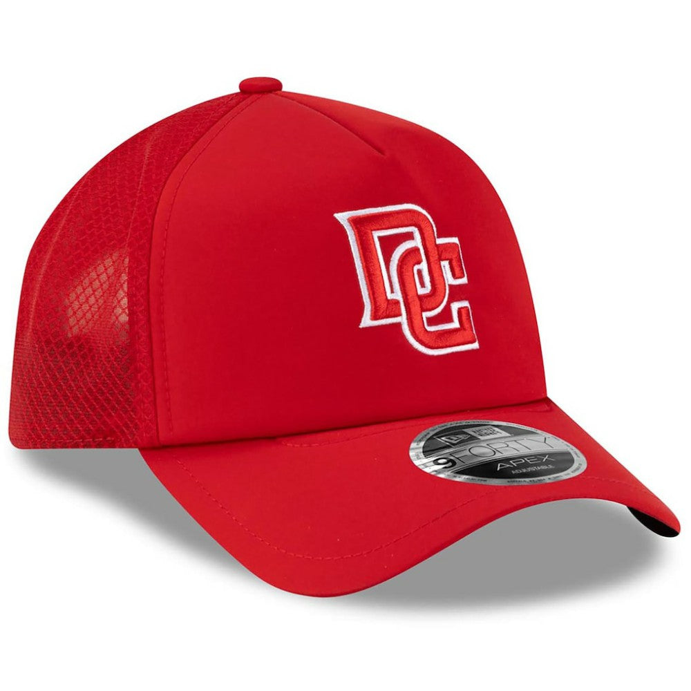 Washington Nationals New Era 2026 Batting Practice Apex 9FORTY Adjustable Trucker Hat - Red Hats