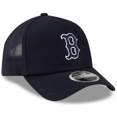 Boston Red Sox New Era 2026 Batting Practice Apex 9FORTY Adjustable Trucker Hat - Navy Hats