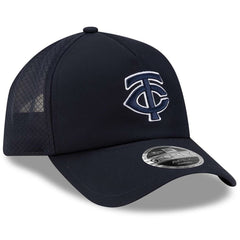 Minnesota Twins New Era 2026 Batting Practice Apex 9FORTY Adjustable Trucker Hat - Navy Hats