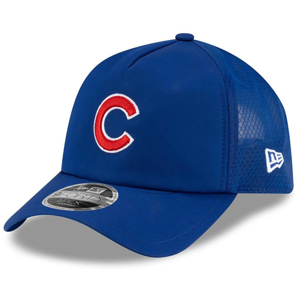 Chicago Cubs New Era 2026 Batting Practice Apex 9FORTY Adjustable Trucker Hat - Royal Hats