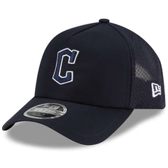 Cleveland Guardians New Era 2026 Batting Practice Apex 9FORTY Adjustable Trucker Hat - Navy Hats
