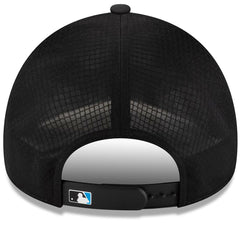 Miami Marlins New Era 2026 Batting Practice Apex 9FORTY Adjustable Trucker Hat - Black Hats