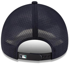 Seattle Mariners New Era 2026 Batting Practice Apex 9FORTY Adjustable Trucker Hat - Navy Hats