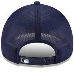 Tampa Bay Rays New Era 2026 Batting Practice Apex 9FORTY Adjustable Trucker Hat - Navy Hats