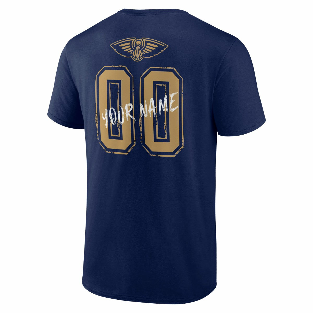 New Orleans Pelicans Hustle Custom T-Shirt Navy