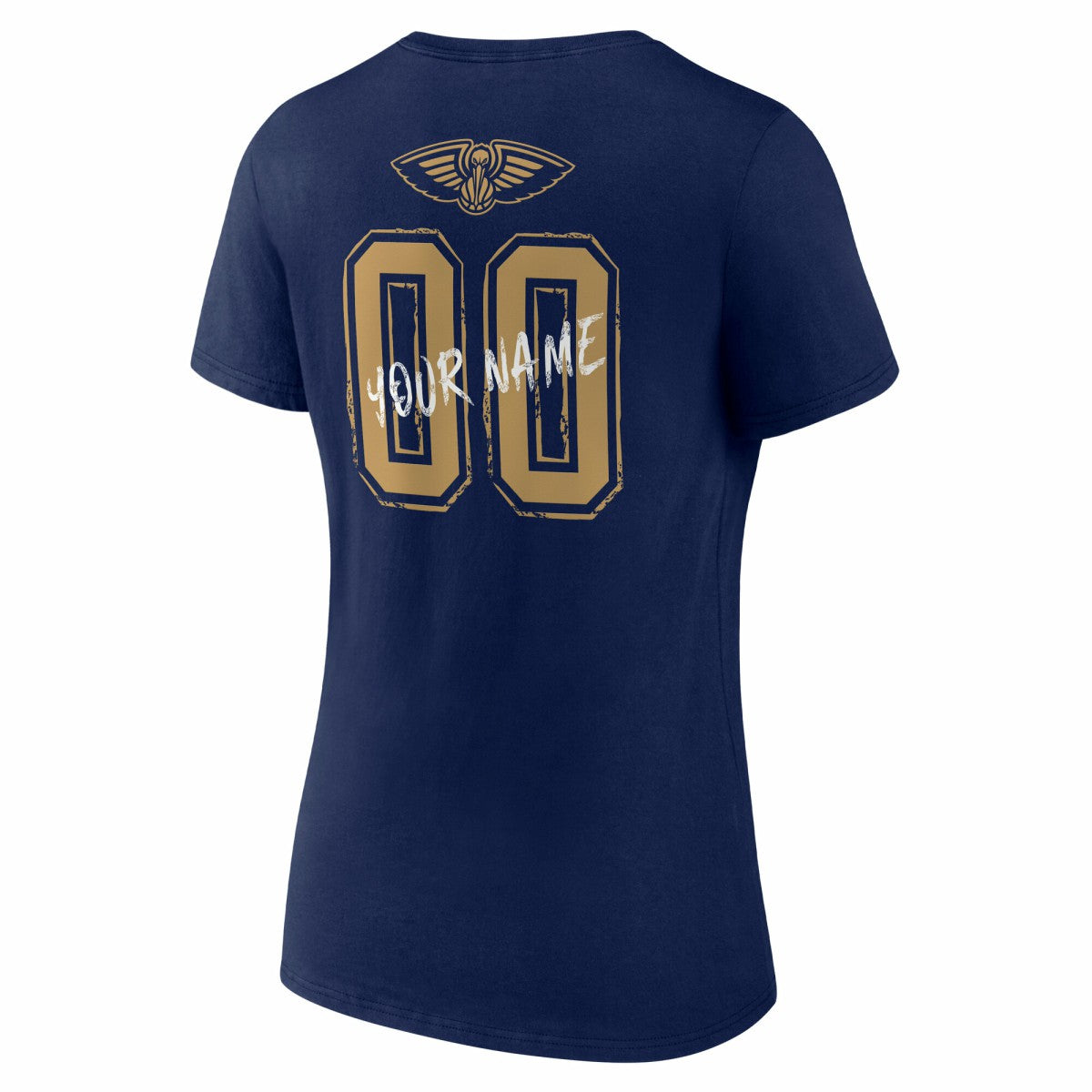 New Orleans Pelicans Women's Hustle Custom V-Neck T-Shirt Navy