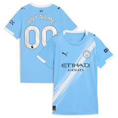 Manchester City Women's 2025/26 Home Replica Custom Jersey Sky Blue - Puma online