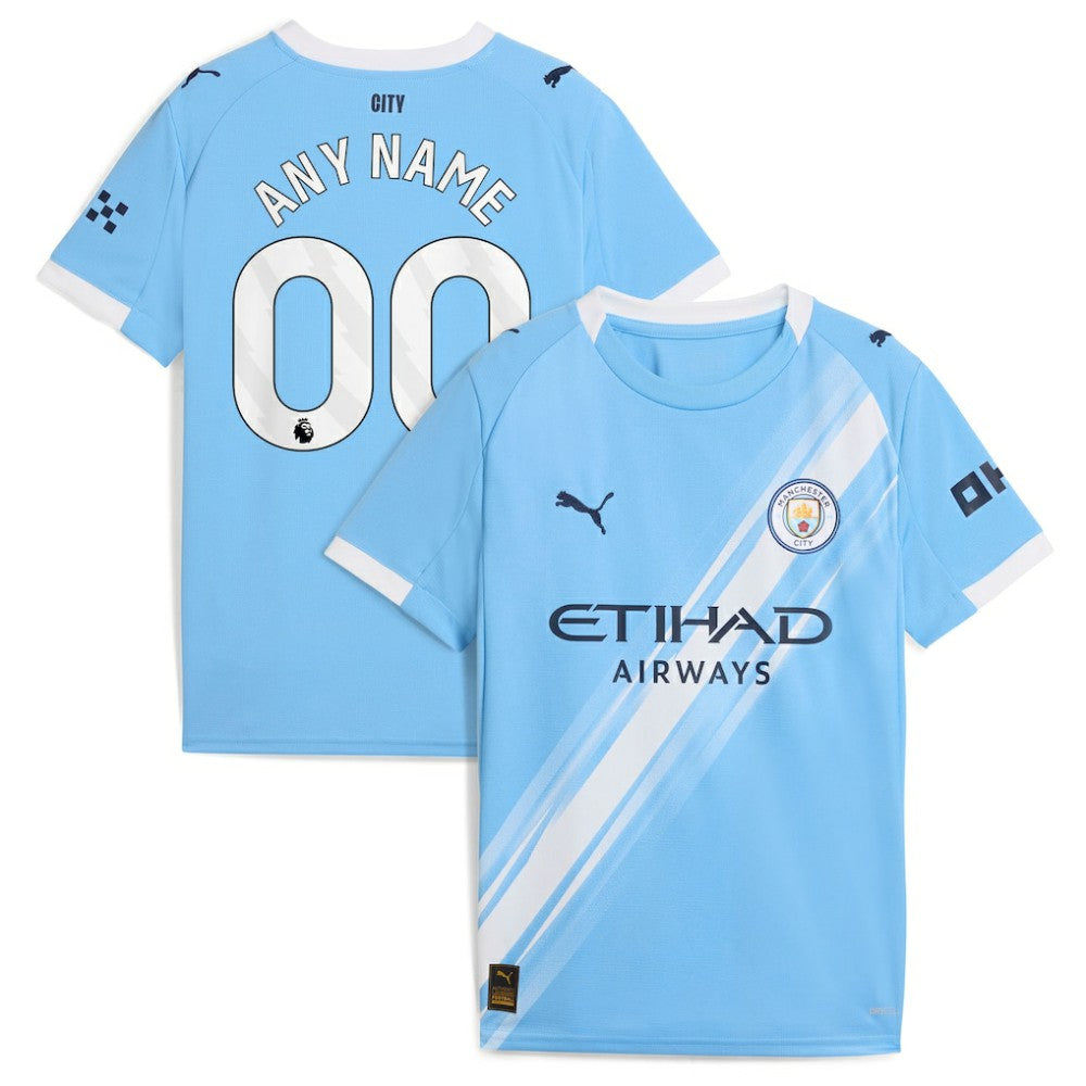 Manchester City Youth 2025/26 Home Replica Custom Jersey Sky Blue - Puma on sale