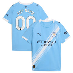Manchester City Youth 2025/26 Home Replica Custom Jersey Sky Blue - Puma on sale