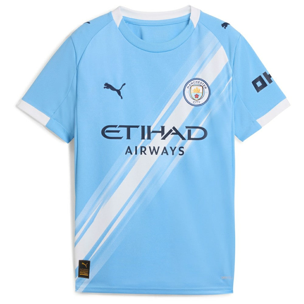 Manchester City Youth 2025/26 Home Replica Custom Jersey Sky Blue - Puma on sale
