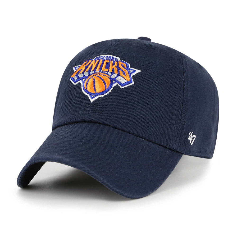 New York Knicks '47 Core Logo Clean Up Adjustable Hat Navy - 47 brand