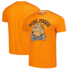 Cleveland Browns Homage Unisex Tri-Blend Dawg Pound XL Bone Collar T-Shirt - Orange T-shirts