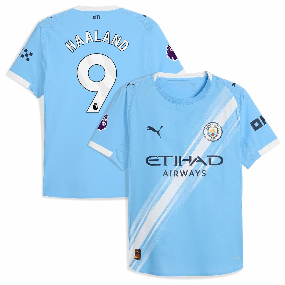Erling Haaland Manchester City 2025/26 Home Player Jersey Sky Blue - Puma outlet