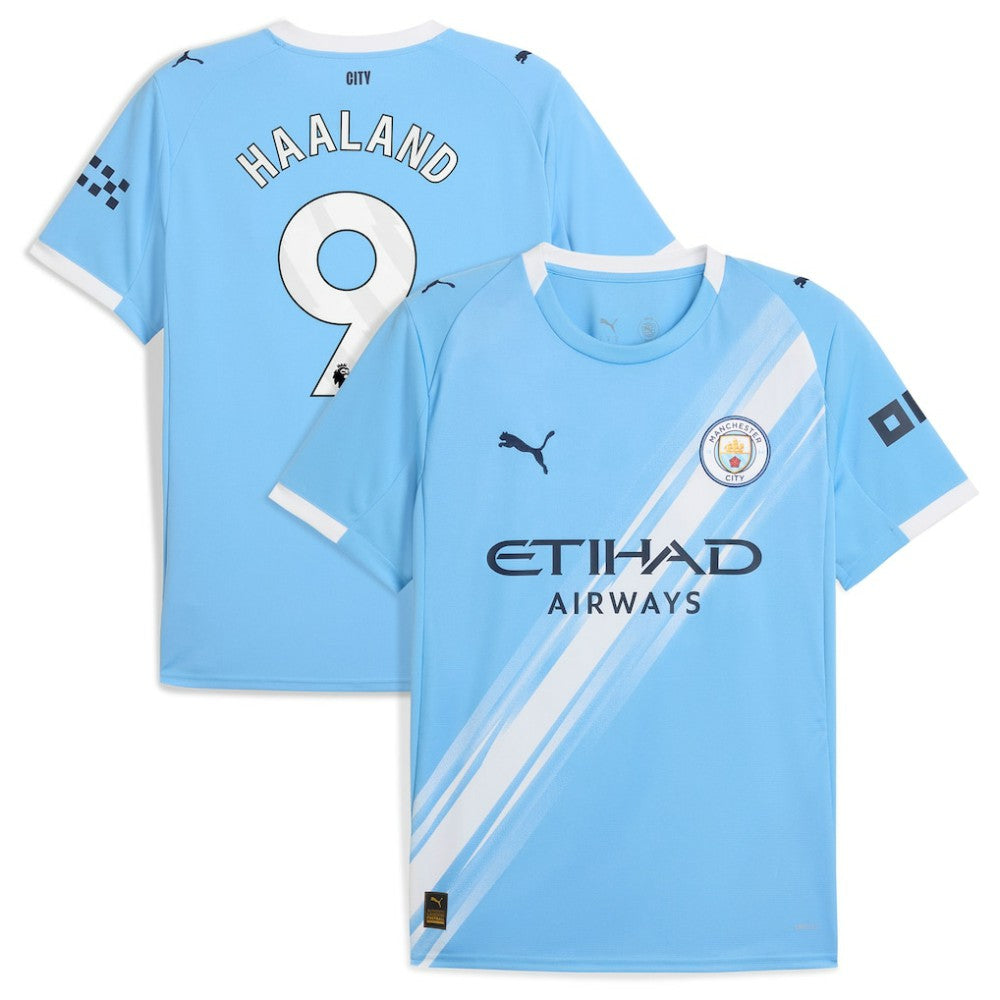 Erling Haaland Manchester City 2025/26 Home Replica Player Jersey Sky Blue - Puma for sale