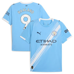Erling Haaland Manchester City 2025/26 Home Replica Player Jersey Sky Blue - Puma for sale