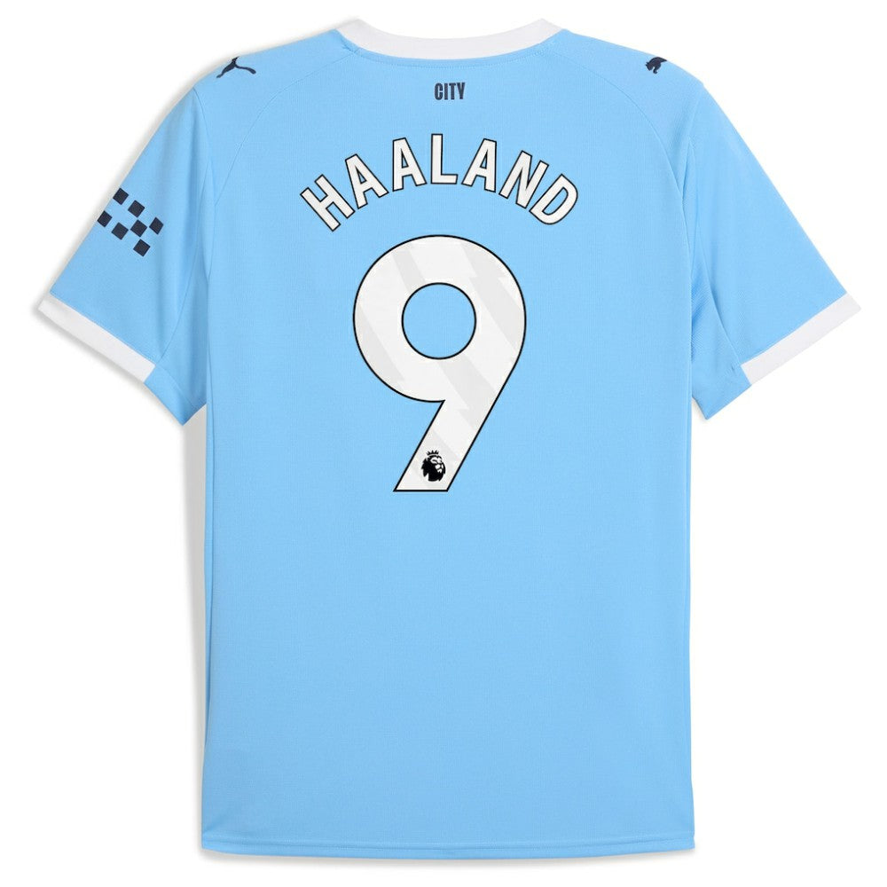 Erling Haaland Manchester City 2025/26 Home Replica Player Jersey Sky Blue - Puma for sale