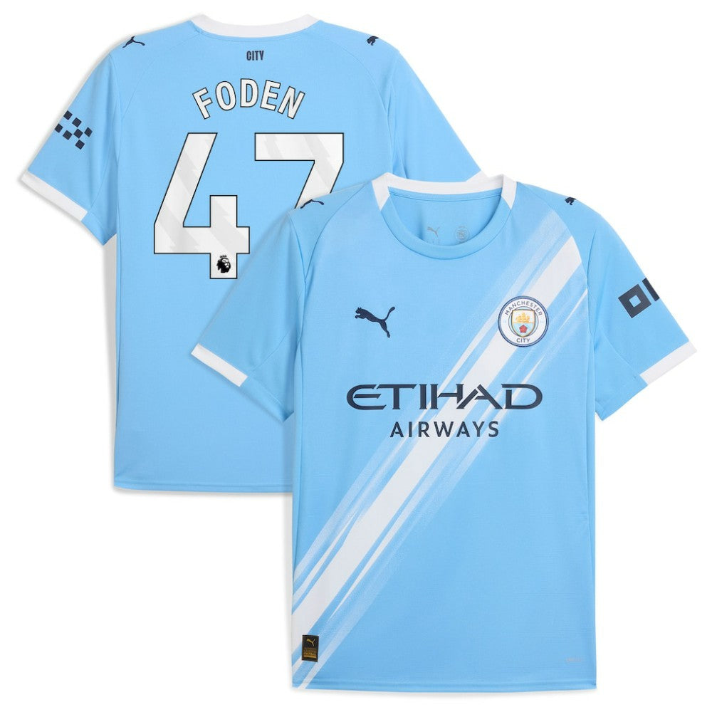 Phil Foden Manchester City 2025/26 Home Replica Player Jersey Sky Blue - Puma outlet