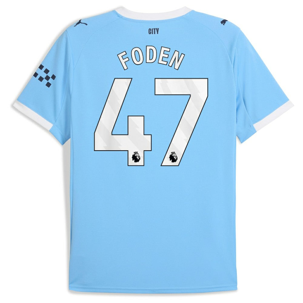 Phil Foden Manchester City 2025/26 Home Replica Player Jersey Sky Blue - Puma outlet
