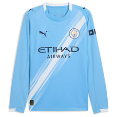 Erling Haaland Manchester City 2025/26 Home Replica Long Sleeve Player Jersey Sky Blue - Puma outlet
