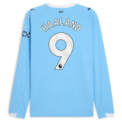Erling Haaland Manchester City 2025/26 Home Replica Long Sleeve Player Jersey Sky Blue - Puma outlet