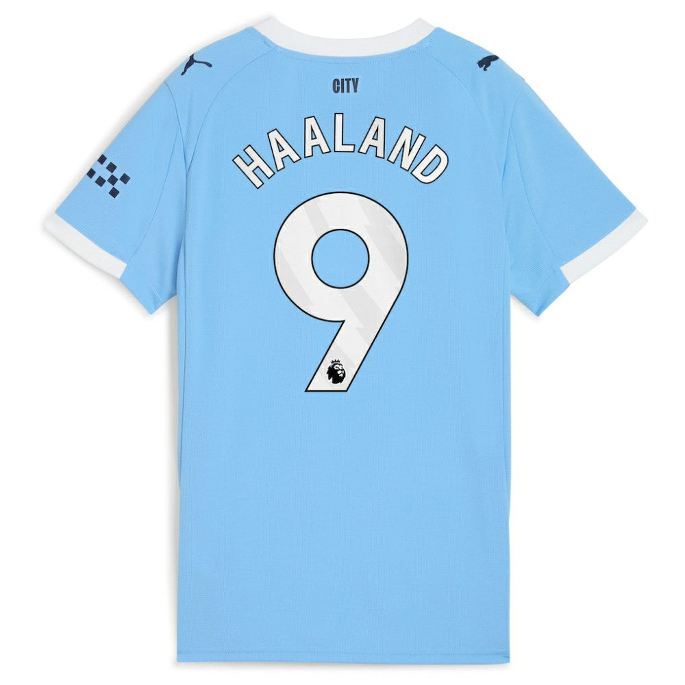 Erling Haaland Manchester City Women's 2025/26 Home Replica Player Jersey Sky Blue - Puma cheap