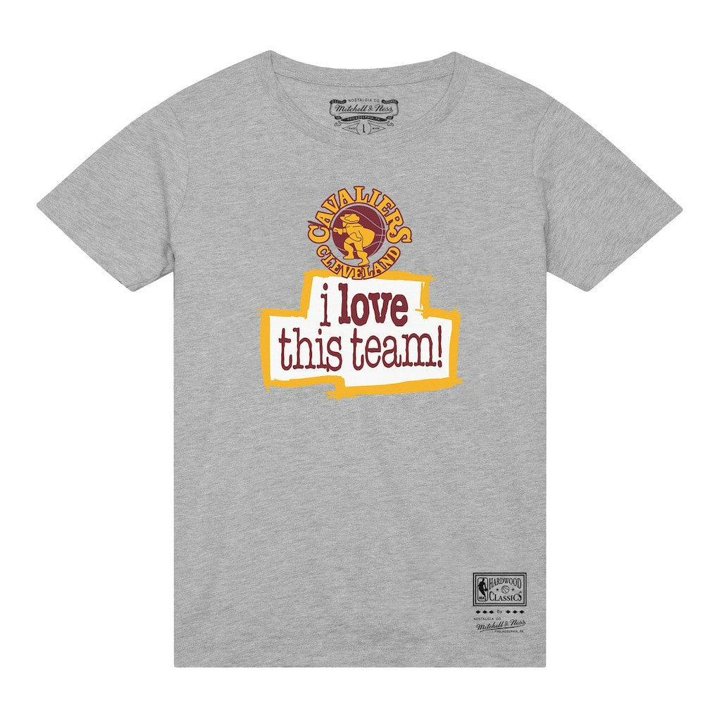 Cleveland Cavaliers I Love This Team T-Shirt Heather Gray - Mitchell & Ness