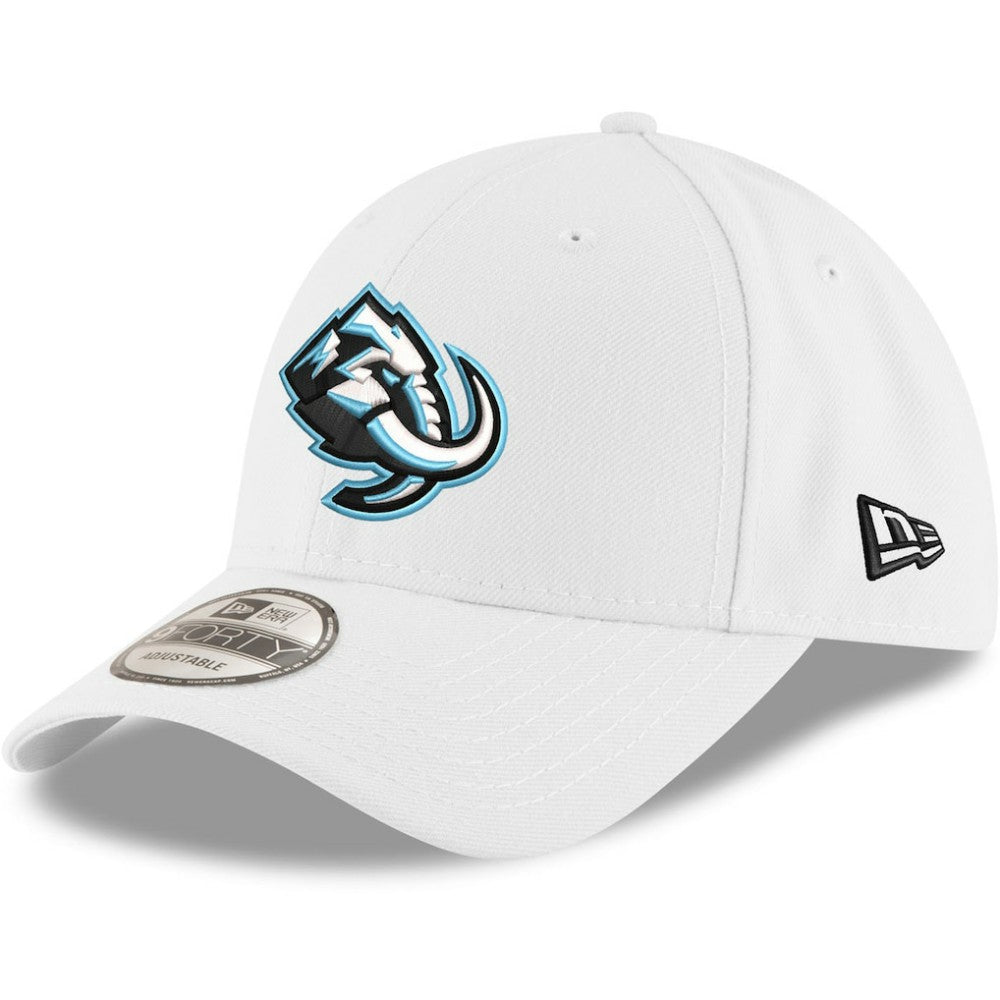 Utah Mammoth New Era 9FORTY Adjustable Hat - White | US 203149319