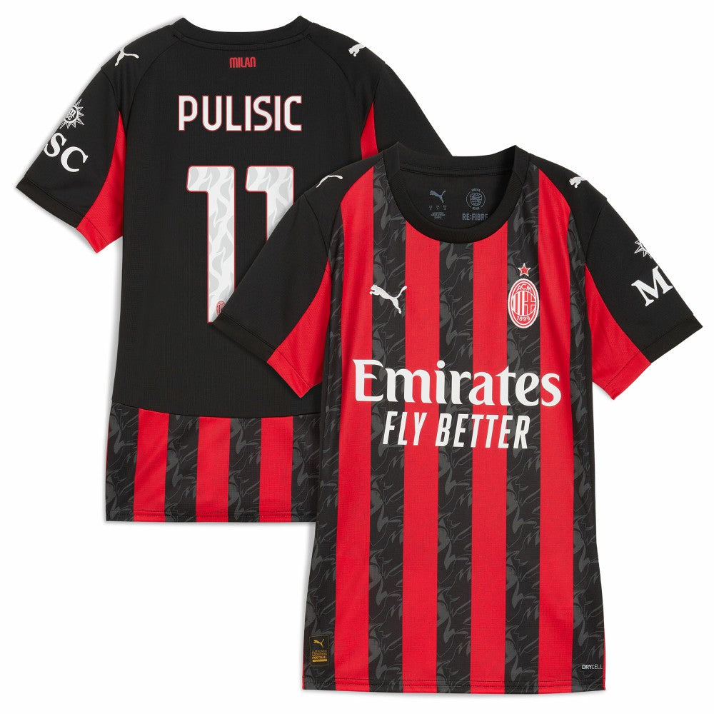 Christian Pulisic AC Milan Women's 2025/26 Home Replica Player Jersey Red - Puma outlet