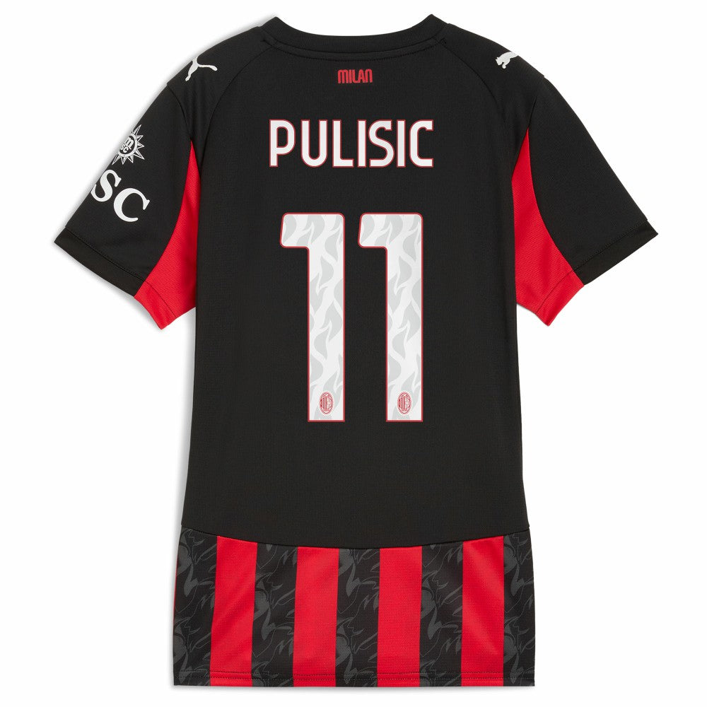 Christian Pulisic AC Milan Women's 2025/26 Home Replica Player Jersey Red - Puma outlet