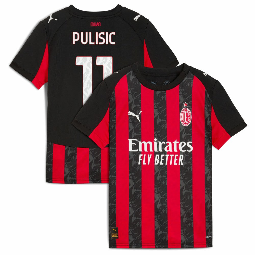 Christian Pulisic AC Milan Youth 2025/26 Home Replica Player Jersey Red - Puma for sale