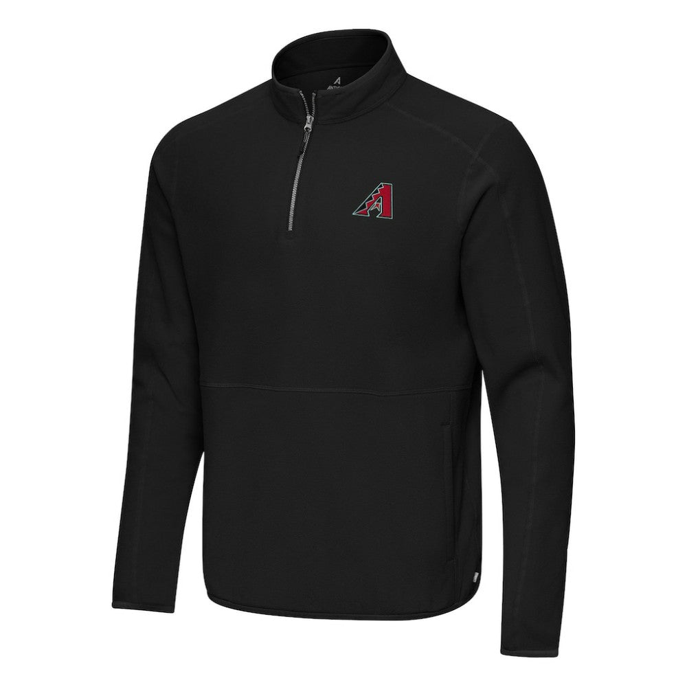 Arizona Diamondbacks Antigua Step Up Quarter-Zip Pullover - Black Pullover